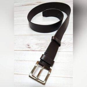 Men's Genuine Leather Dark Brown Belt Size 40 - New In Package